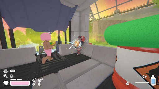 画像ギャラリー No.008のサムネイル画像 / 宇宙ウォーターパークをイカダで下る協力FPS「Lazy River」試遊レポート。水鉄砲や浮棒でゾンビを倒し,“流れる拠点”を守りながらプールからの脱出を目指せ