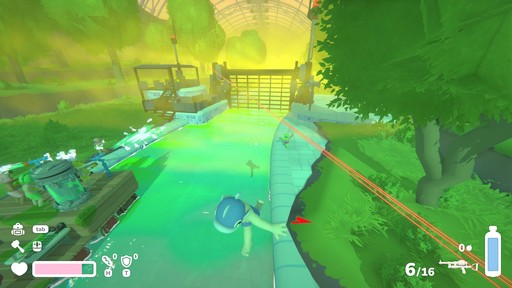 画像ギャラリー No.011のサムネイル画像 / 宇宙ウォーターパークをイカダで下る協力FPS「Lazy River」試遊レポート。水鉄砲や浮棒でゾンビを倒し,“流れる拠点”を守りながらプールからの脱出を目指せ
