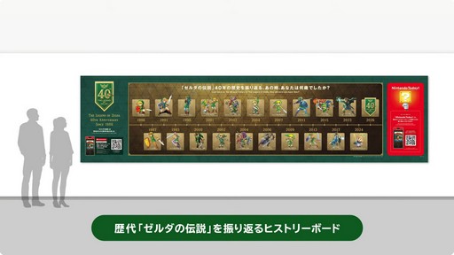 画像ギャラリー No.002のサムネイル画像 / 「ゼルダの伝説」40周年特別デザインのニンテンドーミュージアム入館証を1年間限定で配布。アプリ「Nintendo Today!」では“ゼルダの伝説 コレクション・カード”がスタート