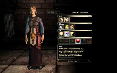 画像ギャラリー No.002のサムネイル画像 / 「Dragon Age:Origins」,キャラクターを作って保存できる無料ツール「Character Creator」が登場