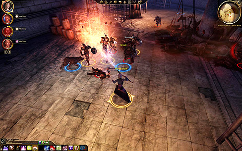 画像ギャラリー No.004のサムネイル画像 / 「Dragon Age: Origins」，ベットリついた血を拭いてから話そうよ……と言いたくなるようなスクリーンショットを掲載