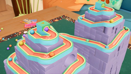画像ギャラリー No.007のサムネイル画像 / 「Cozy Marbles ビー玉コロコロ大作戦」の体験版が公開に。自分だけの理想のマーブルラン制作を楽しめるシミュレーションゲーム