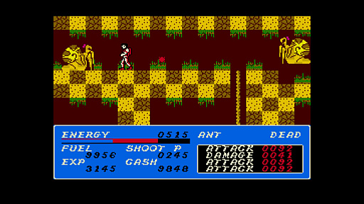 画像ギャラリー No.002のサムネイル画像 / 「EGGコンソール 未来 MSX2」配信開始。空中シューティングと地下格闘アクションを融合させたSFアクションRPG