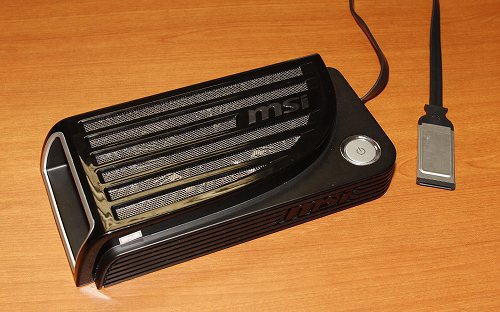 画像ギャラリー No.002のサムネイル画像 / ［COMPUTEX］今度こそ発売なるか？ MSI，ノートPC向け“グラフィックス拡張ボックス”など，COMPUTEXで公開の新製品を披露