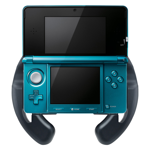 画像ギャラリー No.001のサムネイル画像 / HORI,「マリオカート7」向けの3DS専用ステアリング型グリップを発売