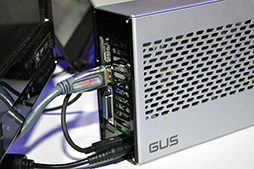 画像ギャラリー No.009のサムネイル画像 / ［COMPUTEX］MSIの外付けグラフィックスボックス「GUS」，Thunderbolt対応版の動作デモが行われる