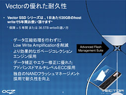 画像ギャラリー No.011のサムネイル画像 / OCZ,“オール自社設計”のSSD「Vector」を解説。ランダムアクセス性能と継続書き込み性能の高さを強調