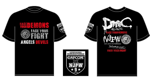 画像ギャラリー No.003のサムネイル画像 / 「DmC Devil May Cry」×「新日本プロレス」のコラボTシャツが本日発売