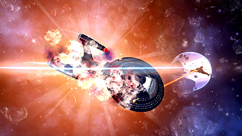 画像ギャラリー No.001のサムネイル画像 / 「Star Trek Online」,エンタープライズ号やクリンゴン艦が総出演するムービー掲載。トレッキー必見のOBTやコレクターズエディション情報なども!