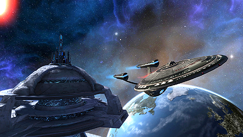 画像ギャラリー No.002のサムネイル画像 / 「Star Trek Online」,エンタープライズ号やクリンゴン艦が総出演するムービー掲載。トレッキー必見のOBTやコレクターズエディション情報なども!