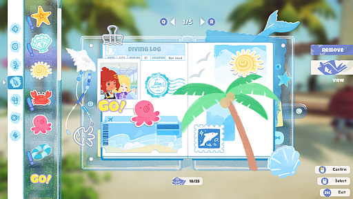 画像ギャラリー No.003のサムネイル画像 / 美しい海中で写真を撮ったり,かわいい日記を付けたりして楽しめる癒し系ダイビングゲーム「Splash Divers」,プレイテストを実施中