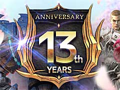 「Soul of the Ultimate Nation」のサービス開始13周年記念イベントを開催。バッジ製作イベントや獲得経験値増加イベントなど多数