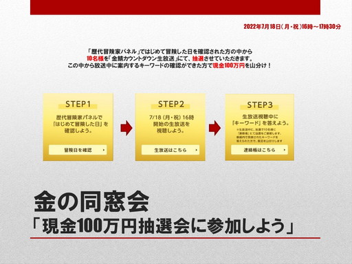 画像ギャラリー No.013のサムネイル画像 / 「RED STONE」で“金の同窓会”が開催中。17年間の思い出が“金”に変わるイベントの詳細をプロデューサーが紹介してくれた