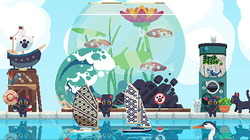 画像ギャラリー No.004のサムネイル画像 / 日本の猫島からインスピレーションを得たドット絵経営シム「キャットアイランド」,7月20日にリリース