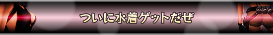 ついに水着ゲットだぜ