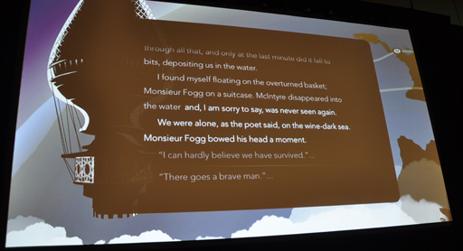 画像ギャラリー No.025のサムネイル画像 / ［GDC 2018］「80 Days」のスクリプターが示す，「プレイヤーに読んでもらえるテキスト」を作る技術とは