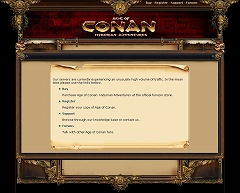 画像ギャラリー No.001のサムネイル画像 / 「Age of Conan」,公式コミュニティサイトがアクセス過多でダウン寸前に