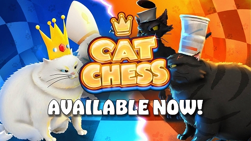 画像ギャラリー No.001のサムネイル画像 / かわいいモフモフネコたちを駒としたチェスゲーム「Cat Chess」,配信開始。相手のターンを待つ間にネコと遊べる
