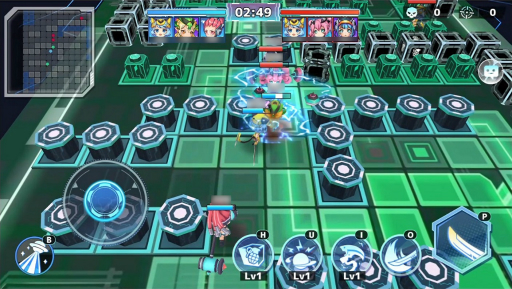 画像ギャラリー No.002のサムネイル画像 / 新作HTML5ゲーム「バトルオブボックス」が777TOWN.netで正式サービス開始。コンピュータウイルスの少女たちが戦う対戦アクション