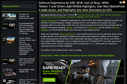 画像ギャラリー No.004のサムネイル画像 / ［GDC 2018］「GeForce Experience」にハイライト動画のアニメーションGIF作成機能が加わる。「Ansel」専門画像サイトへの投稿も可能に