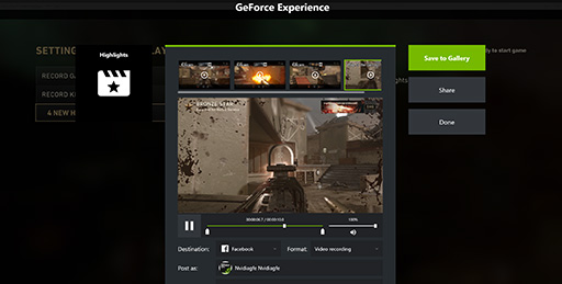 画像ギャラリー No.005のサムネイル画像 / ［GDC 2018］「GeForce Experience」にハイライト動画のアニメーションGIF作成機能が加わる。「Ansel」専門画像サイトへの投稿も可能に