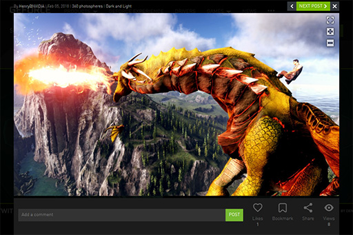 画像ギャラリー No.009のサムネイル画像 / ［GDC 2018］「GeForce Experience」にハイライト動画のアニメーションGIF作成機能が加わる。「Ansel」専門画像サイトへの投稿も可能に