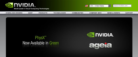画像ギャラリー No.002のサムネイル画像 / NVIDIA,「PhysX」のAGEIA Technologiesを買収