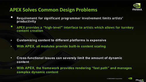 画像ギャラリー No.004のサムネイル画像 / ［GDC 2009＃08］NVIDIA，PhysXの可能性を広げる「APEX」の現状とデモを公開