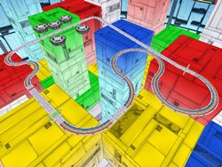 画像ギャラリー No.004のサムネイル画像 / 「ミニ四駆ワールド」所有パーツの詳細データが確認できる「パーツブック」実装。初のジャンプセクションが登場する新コースを攻略しよう