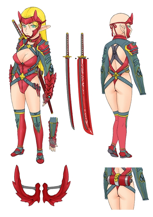 画像ギャラリー No.001のサムネイル画像 / 「BASTARD!! -ONLINE-」コスチュームデザイン募集の入賞作品を発表