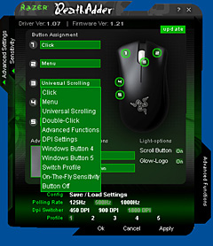 画像ギャラリー No.013のサムネイル画像 / 「3Gセンサー」搭載マウス，「Razer DeathAdder」のレビュー掲載