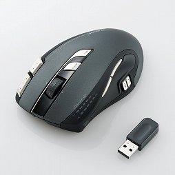 画像ギャラリー No.002のサムネイル画像 / エレコム，ゲーマー向け多ボタンマウスを1月中旬に発売。有線モデルと有線＆無線両対応モデルの2製品