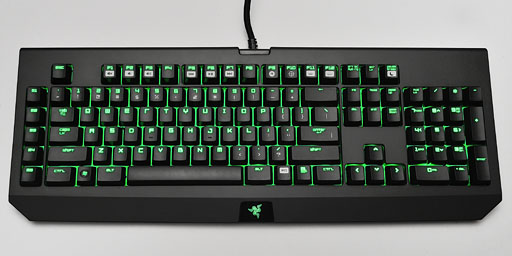 画像ギャラリー No.002のサムネイル画像 / 「Razer BlackWidow Ultimate 2013」を試す。青軸採用のゲーマー向けキーボードは,2013年モデルで何が変わったか