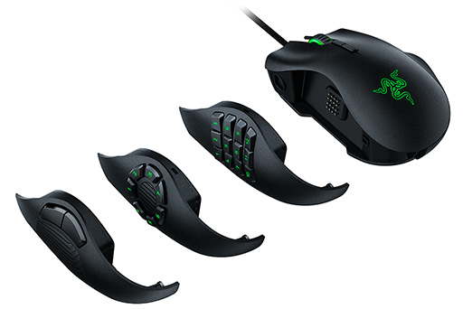 画像ギャラリー No.003のサムネイル画像 / Razer，サイドボタンの数を変えられるマウス「Naga Trinity」を発表。スクロールホイールを装備した左手用キーパッド「Tartarus V2」も