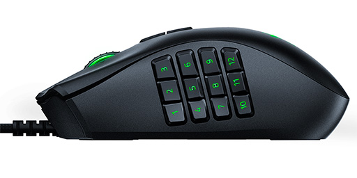 画像ギャラリー No.004のサムネイル画像 / Razer，サイドボタンの数を変えられるマウス「Naga Trinity」を発表。スクロールホイールを装備した左手用キーパッド「Tartarus V2」も