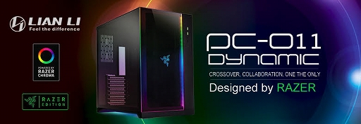 画像ギャラリー No.001のサムネイル画像 / RazerとのコラボモデルとなるLian-Li製PCケース「PC-O11 Dynamic Designed by Razer」が国内発売