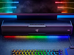 Razer，ゲーマー向けサウンドバー「Leviathan V2」を5月20日発売。ディスプレイの前に置きやすいサイズとBluetooth対応が特徴