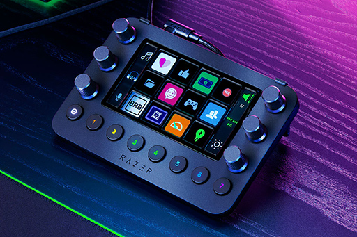 画像ギャラリー No.002のサムネイル画像 / Razer，実況配信向けキーパッド「Stream Controller」を発表。タッチ液晶ボタンやダイヤルを備えた外付け入力デバイス