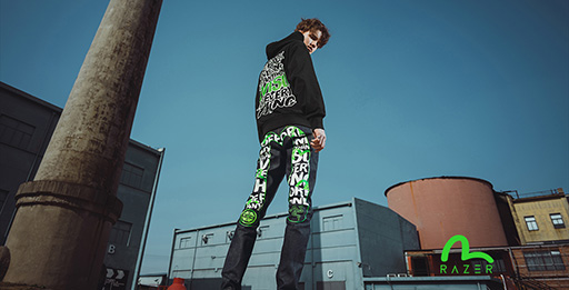 画像ギャラリー No.001のサムネイル画像 / Razerがデニムブランド「EVISU」とコラボ。ジーンズやパーカー,マウスやキーボードなどを2月25日に発売