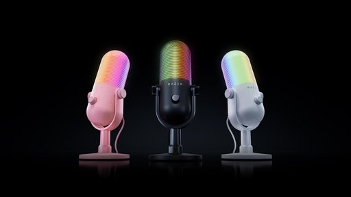 画像ギャラリー No.002のサムネイル画像 / 配信者向けUSBマイク「Razer Seiren V3 Chroma 32-Bit DSP」登場。ハイエンドマイクの音声処理機能を2万円台で実現