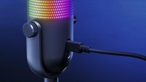 画像ギャラリー No.005のサムネイル画像 / 配信者向けUSBマイク「Razer Seiren V3 Chroma 32-Bit DSP」登場。ハイエンドマイクの音声処理機能を2万円台で実現