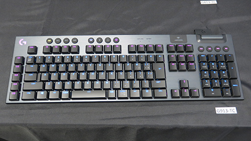 画像ギャラリー No.002のサムネイル画像 / 厚さ22mmの薄型メカニカルキーボード「G913」＆「G813」がロジクールGから8月29日発売