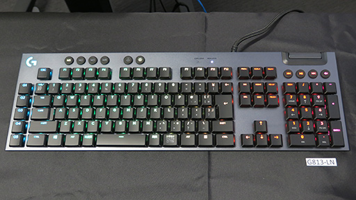 画像ギャラリー No.003のサムネイル画像 / 厚さ22mmの薄型メカニカルキーボード「G913」＆「G813」がロジクールGから8月29日発売