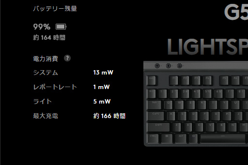 画像ギャラリー No.024のサムネイル画像 / 2万円台前半で買える薄型10キーレスのワイヤレスキーボード「Logicool G515 LIGHTSPEED TKL」［レビュー］