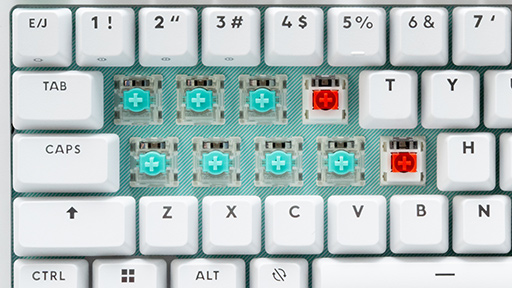 画像ギャラリー No.021のサムネイル画像 / ロジクールのゲーミング10キーレス「G512 X 75」は，トレンドを押さえつつメカニカルもアナログもOKな面白いキーボード