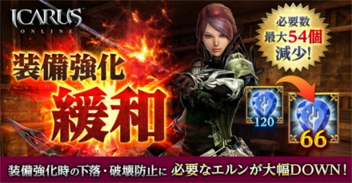 画像ギャラリー No.001のサムネイル画像 / 「ICARUS ONLINE」,装備強化システムの調整を実施。エルンの消費量が減少