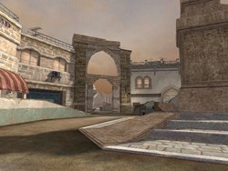 画像ギャラリー No.005のサムネイル画像 / 「WarRock」雪景色から一転，砂漠のオアシスとなった4vs.4専用新マップ「Winter Red Clover」が正式実装