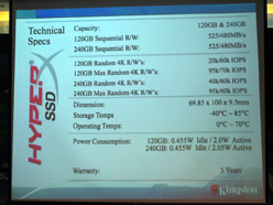 画像ギャラリー No.005のサムネイル画像 / ［COMPUTEX］Kingston，HyperXシリーズにSerial ATA 6Gbps対応のSSDを追加。自動オーバークロック対応のメモリモジュール「HyperX PnP」も