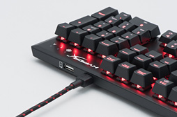 画像ギャラリー No.018のサムネイル画像 / 「HyperX Alloy FPS Mechanical Gaming Keyboard」レビュー。フローティングデザイン採用のCherry MX搭載モデル,その実力は