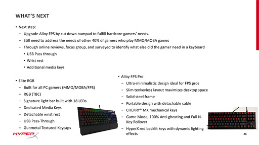 画像ギャラリー No.012のサムネイル画像 / ［COMPUTEX］HyperX，10キーレスと多機能モデル，2つのゲーマー向けキーボードを発表。初のマウス製品に関する続報も